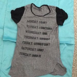 This Monday-Friday tee shirt